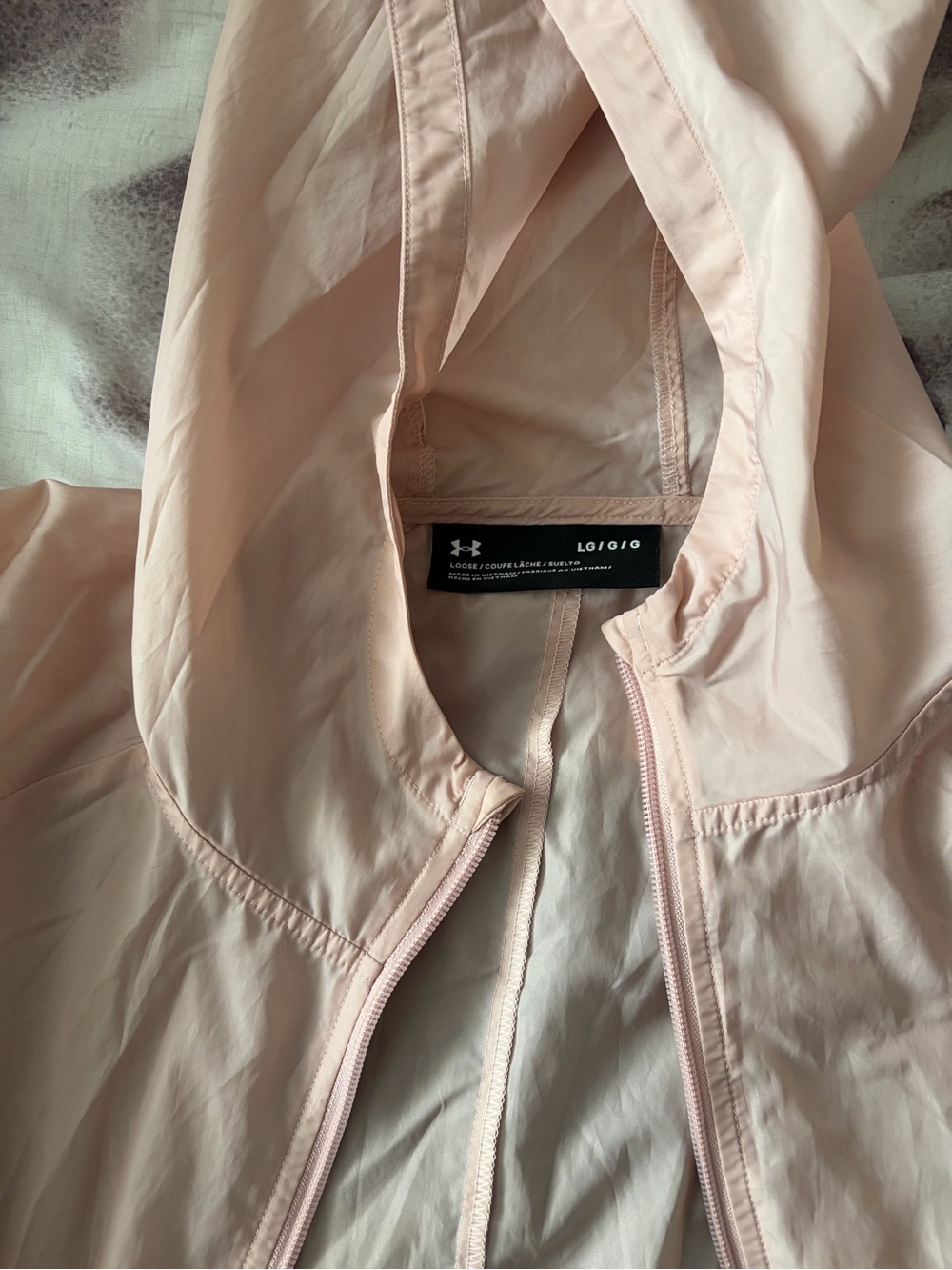 Under Armour Women's Hooded Windbreaker — Pale Pink